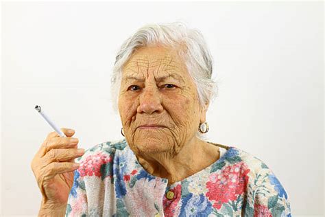 Old Lady Cigarette Pic Stock Photos Pictures And Royalty Free Images