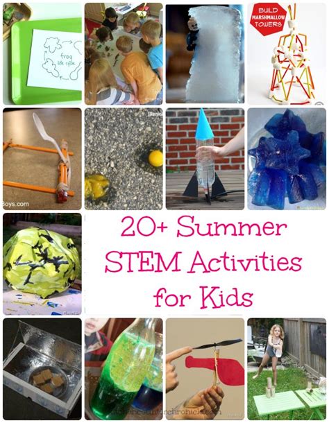Technology/gadget/ device/object lesson ideas/plans for esl teachers. 20+ Summer STEM Activities for Kids