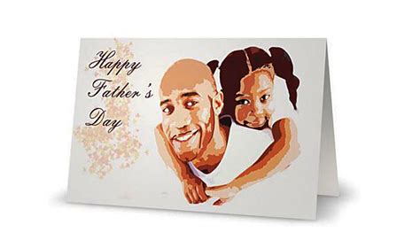 This cutout card allows you to pick the colors and message for the ultimate father's day memory. African American Black Father's Day Card