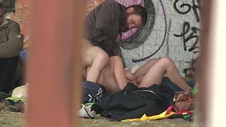Pure Street Life Homeless Threesome Having Sex On Public