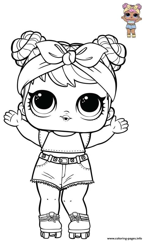 Dawn Lol Doll From Opposites Bluc Series 3 Wave Coloring page Printable