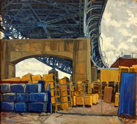 New York Blue Painting By Thor Wickstrom