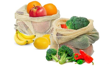 Reusable Cotton Grocery Bags Groupon Goods