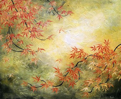 Japanese Maple Tree Painting By Tomoko Koyama
