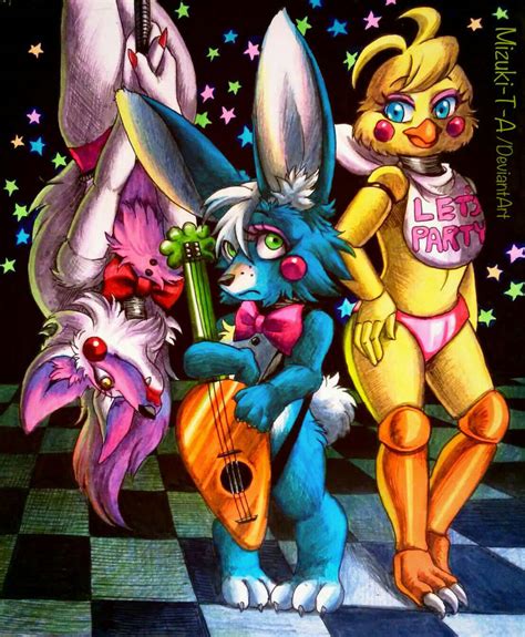 Celebrate Toy Bonnie Chica Foxy Fnaf 2 By Mizuki T A On Deviantart