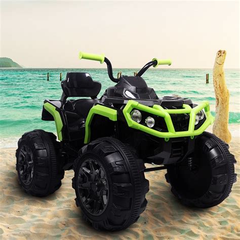 Ubesgoo 12v Kids Battery Powered Electric Rugged 4 Wheeler