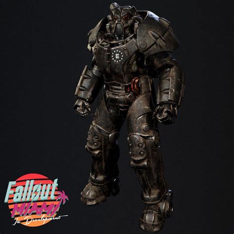Artstation Fallout Miami Enclave X 01 Advanced Power Armor And