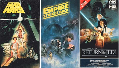 Used 1990 Vintage Star Wars Trilogy Vhs Return Of The Jedi The Etsy