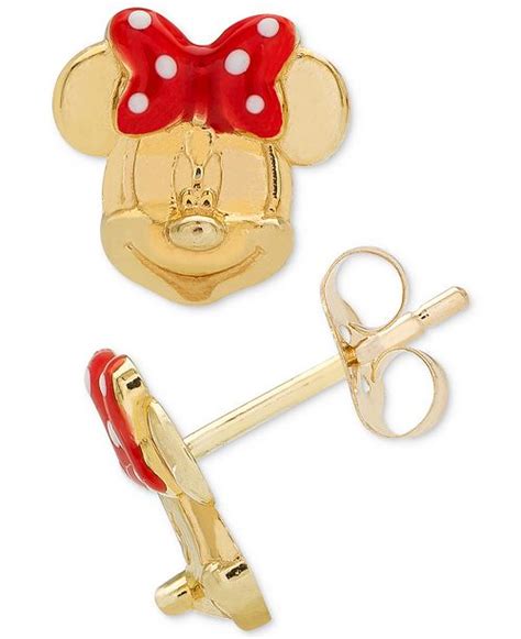 Get minnie mouse 14k gold earrings today w/ drive up or pick up. Disney Children's Minnie Mouse Bow Stud Earrings in 14k ...