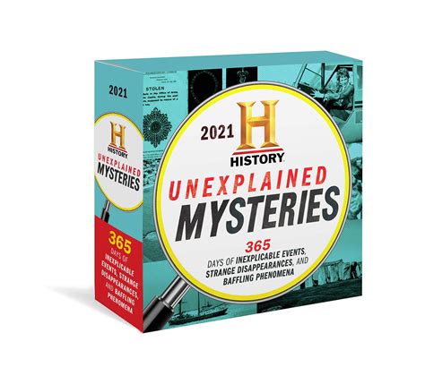 2021 History Channel Unexplained Mysteries Boxed Calendar 365 Days Of