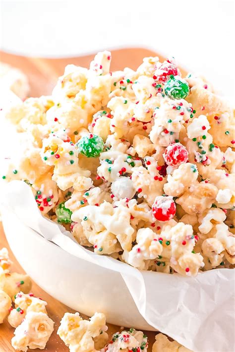 Easy Christmas Popcorn Recipe Sugar And Soul Co