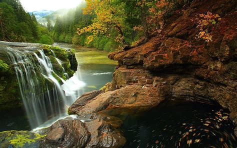 Sol Duc River River En Washington Olympic National Park Usa Mountain