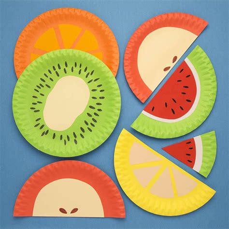 Paper Plate Fruits Craft Activity Guide Baker Ross Paper Plate