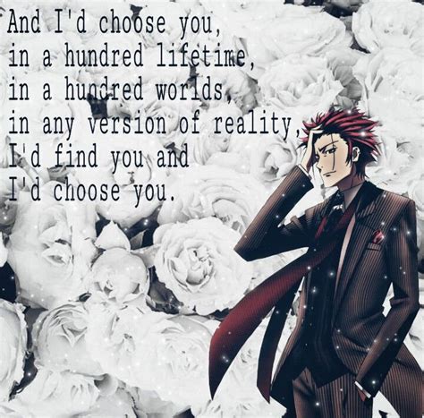 Mikoto Suoh Life Advice Quotes K Project Anime Id Choose You Ash