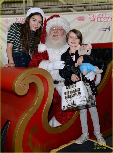 Rowan Blanchard And Shay Mitchell Bring The North Pole To Delta Airline S Hanger At Lax Photo