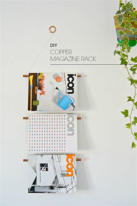 Diy Copper Magazine Rack Burkatron Diy Lifestyle Blog Diy Craft