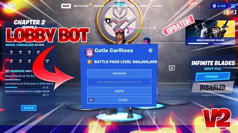 How To Get A Lobby Bot In Fortnite Chapter 2 New And Updated