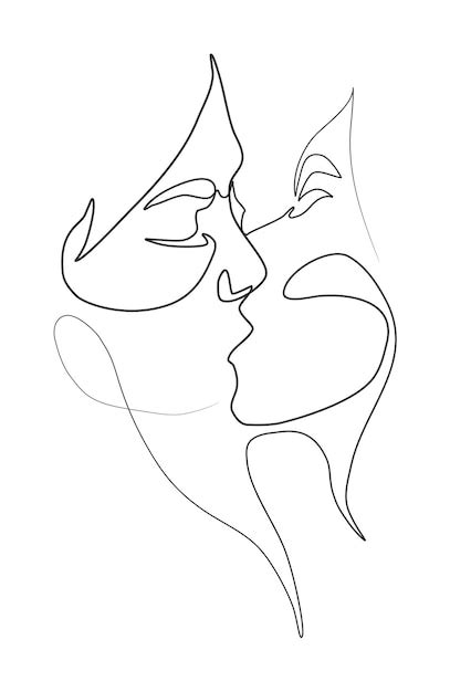 Illustration Vectorielle Baiser De Deux Filles Couples De Lesbiennes