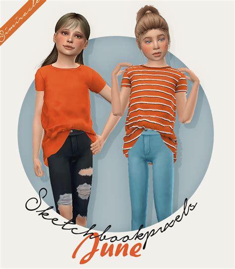 Sims 4 Custom Content Clothes Child Retpost