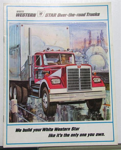 1973 White Western Star Truck Features Design Sales Brochure Original