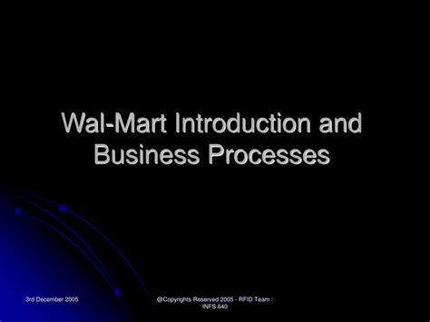 Ppt Walmart Case Study Rfid And Supply Chain Management Powerpoint
