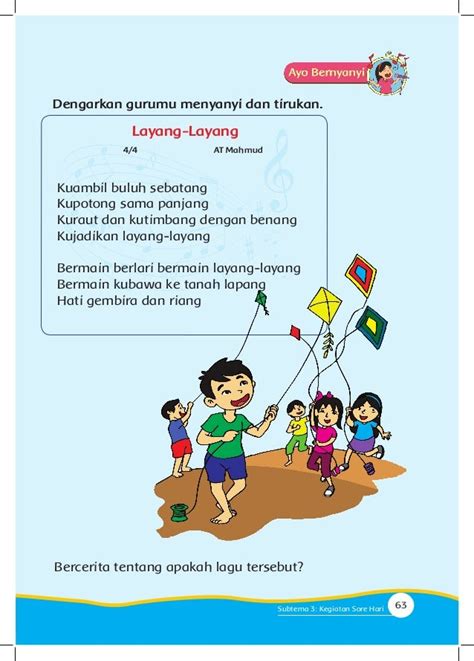 Buku Pegangan Siswa Sd Kelas 1 Tema 3 Kegiatanku