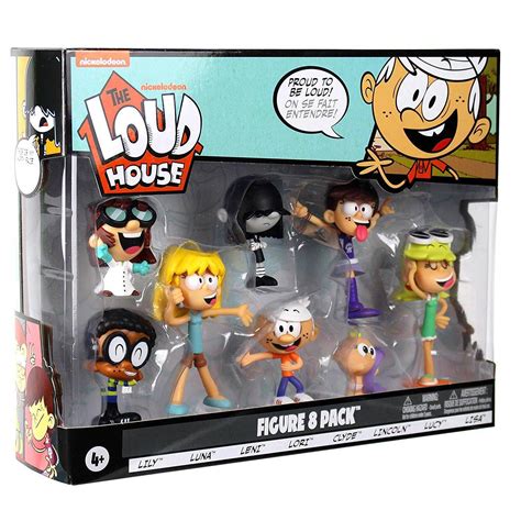Loud House Action Figure Toys 8 Piecesset Lincoln Clyde Lori Lily Leni