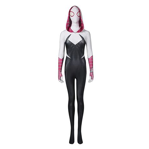 Spider Man Across The Spider Verse Gwen Stacy Cosplay Costume Jumpsuit Halloween Carnival