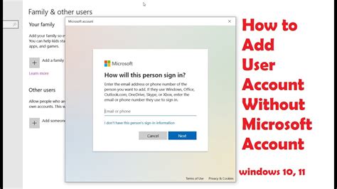 Create User Account In Windows Without A Microsoft Account Win 10 11