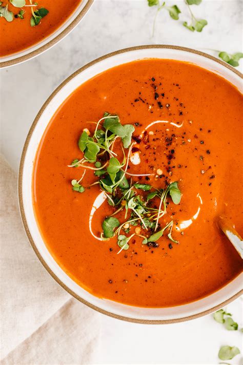 Easy Roasted Red Pepper Tomato Soup Kuna Foodservice