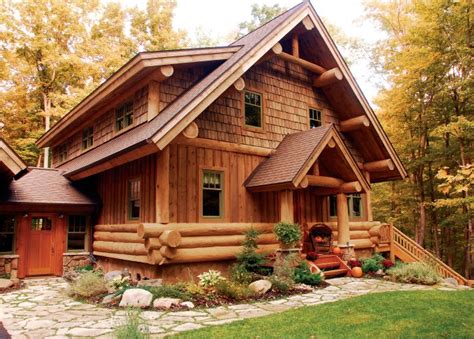 Charming Hybrid Log Home Log Homes Lifestyle
