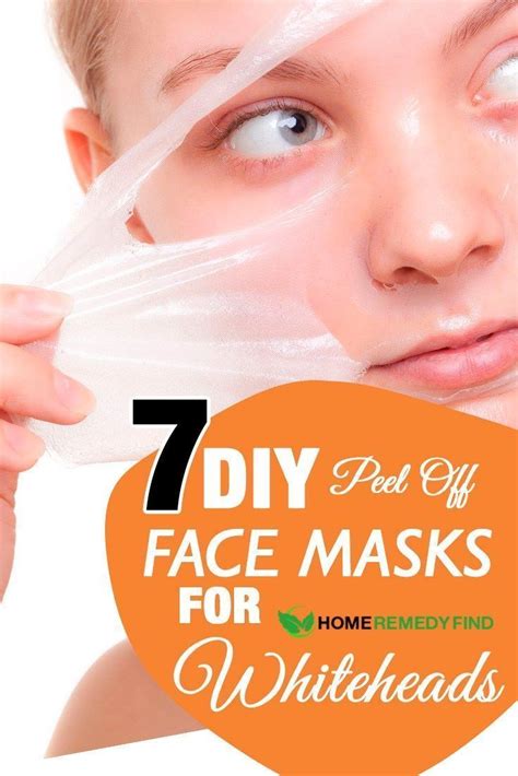 Diy Peel Off Face Masks For Whiteheads Facescrubhomemadeforacne