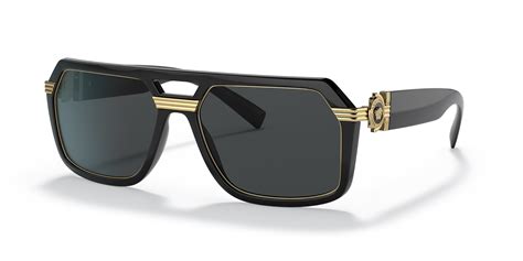 Versace Ve4399 58 Dark Grey And Black Sunglasses Sunglass Hut Usa