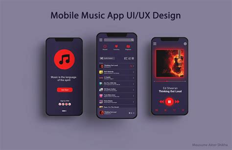 Mobile Music App Uiux Design Behance