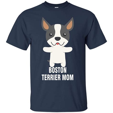 Boston Terrier Mom T Shirt Dog Mom Shirt 5956 Jznovelty