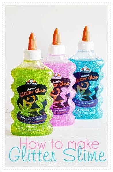 How To Make Glitter Slime The 36th Avenue