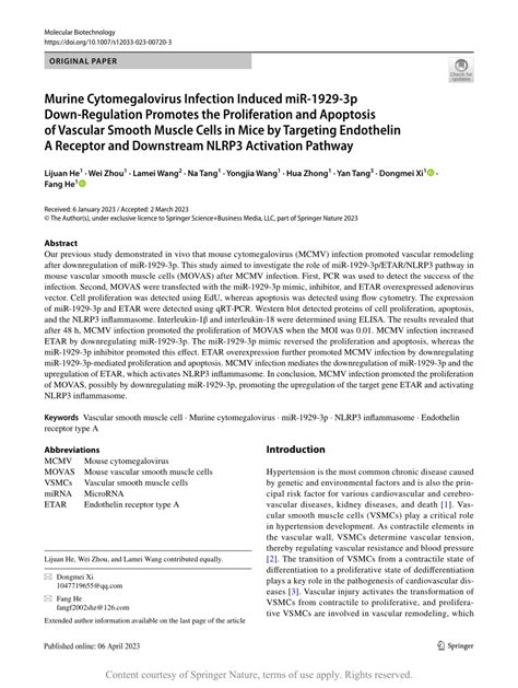 Murine Cytomegalovirus Infection Induced MiR 1929 3p Down Regulation