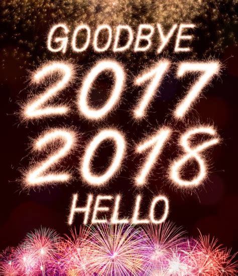 Goodbye 2017 Hello 2018 — Stock Photo © Studio306stock 122630940