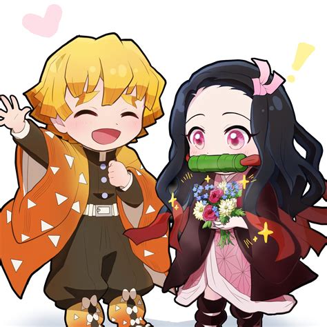 17 Gambar Kimetsu No Yaiba Zenitsu Dan Nezuko Png Mangamod