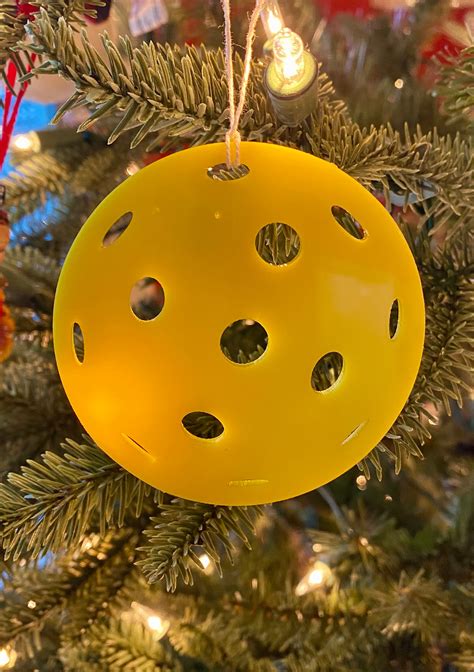 Acrylic Pickleball Ornament Perfect Christmas Gift For Etsy