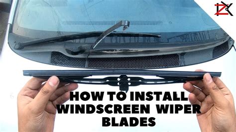 How To Install Car Windscreen Wiper Blade Windshield Wipers Hook Type