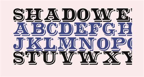 Shadowed Serif Free Font What Font Is