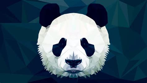 Panda Low Poly Stock Vectors Royalty Free Panda Low Poly Illustrations