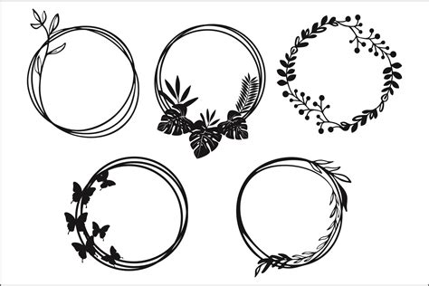 Digital Art Collectibles Cricut Svg Dotted Circle Fra