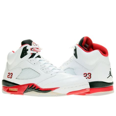 Air Jordan Nike Air Jordan 5 Retro Fire Reds Mens Basketball Shoes