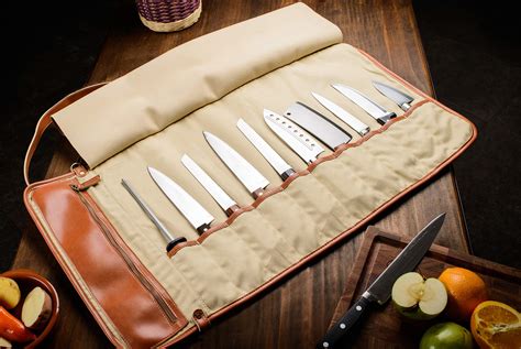 Everpride Chef Knife Roll Bag Durable Knife Carrier Stores 10 Knives