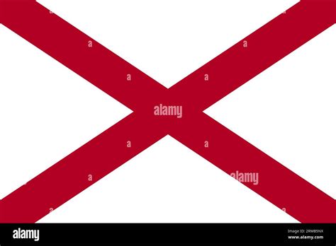 The Official Current Flag Of Usa State Alabama State Flag Of Alabama