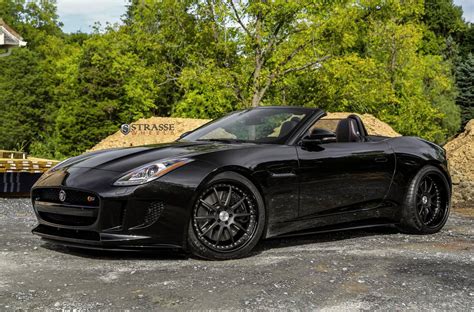 Black exterior package (starts at $1,100): Metallic Black Jaguar F-Type V8 S With Strasse Wheels ...