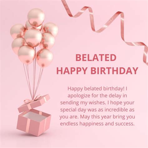 Belated Happy Birthday Wishes Also Get The Best Belated Birthday Wishes With Images Here