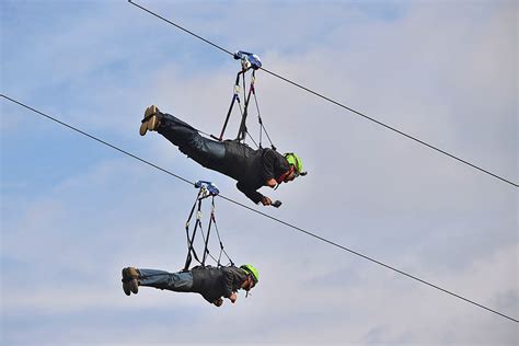 Our engineering team exceed industry safety standards, feature the highest quality safety equipment and are made to operate at optimal. Ziplining in den Alpen.